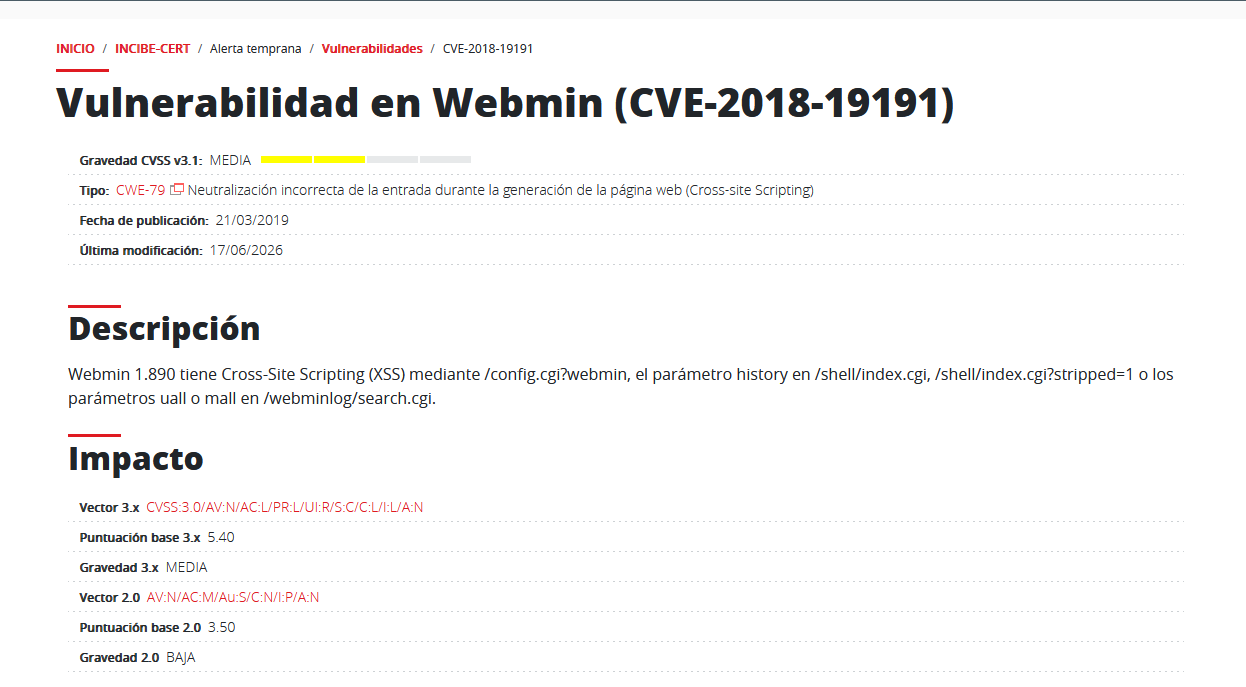 Información de CVE-2018-19191